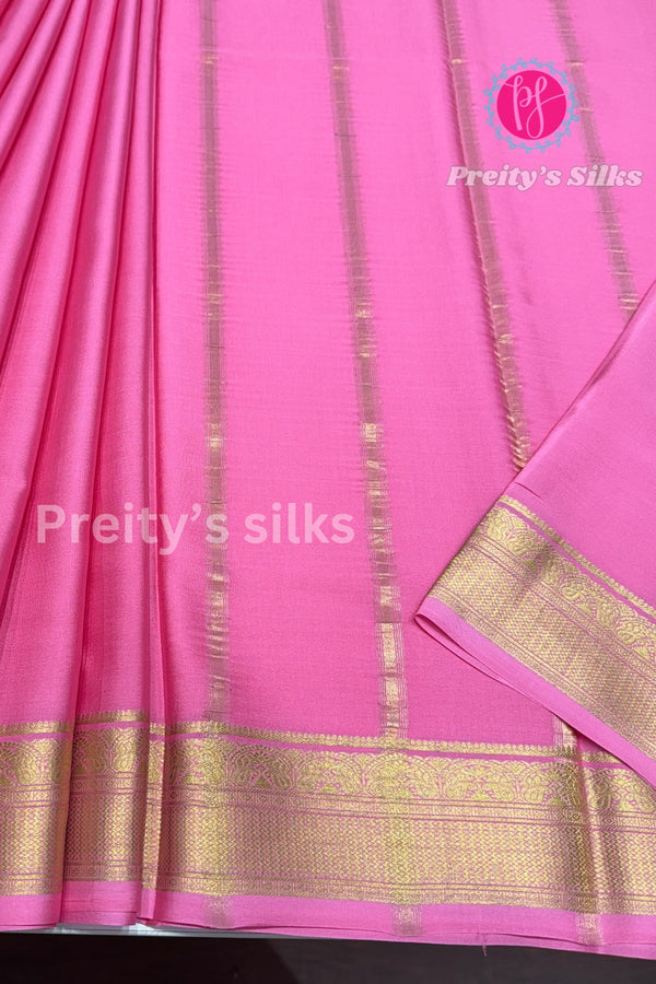 Pure Mysore Crepe Silk Saree-PF46815