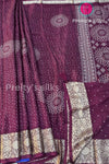 (Restocked)Semi Wrinkle Crepe Silk Saree-PF82020