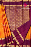 Pure Kanchipuram Silk Saree-Rustorange And Maroon-PA50729