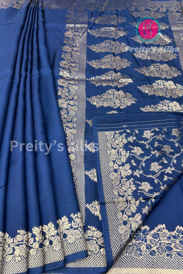 Satin Crepe Silk Saree-PF67702