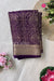 Pure Banarasi Crepe Silk Saree-Deep Purple-PA51855