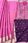 chiffon georgette Silk Saree with Self embossed Design-PF68346