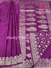 Satin Crepe Silk Saree-PF67702