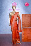 Tussar Dupion With Antique Zari Saree- Plain blouse-PA00355
