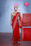 Tussar Dupion With Antique Zari Saree- Plain blouse-PA00355