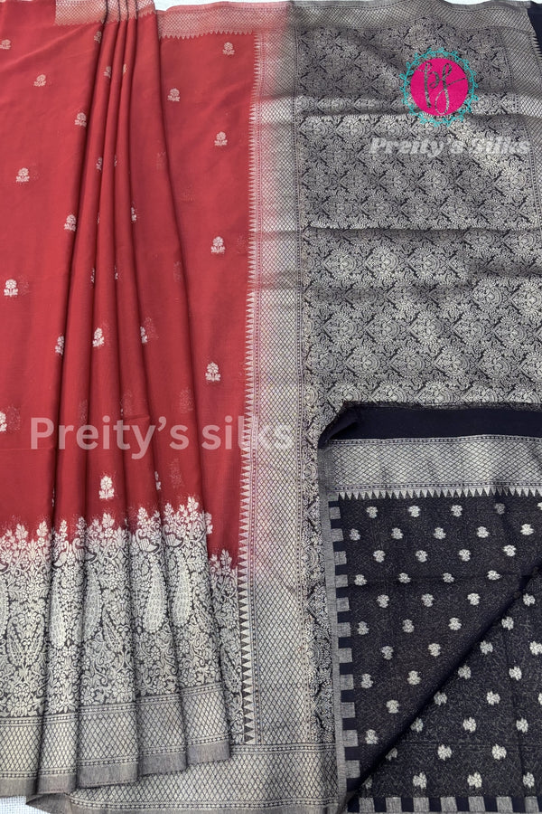 Semi Chiffon Georgette Silk Saree-PA00661