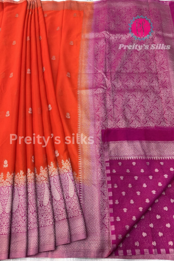 Semi Chiffon Georgette Silk Saree-PA00661