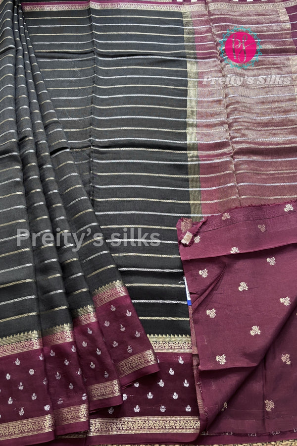 Munga Crepe Silk Saree-PA02705