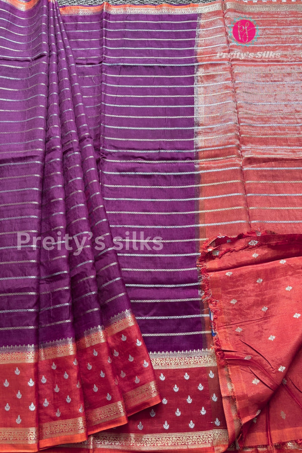 Munga Crepe Silk Saree-PA02705