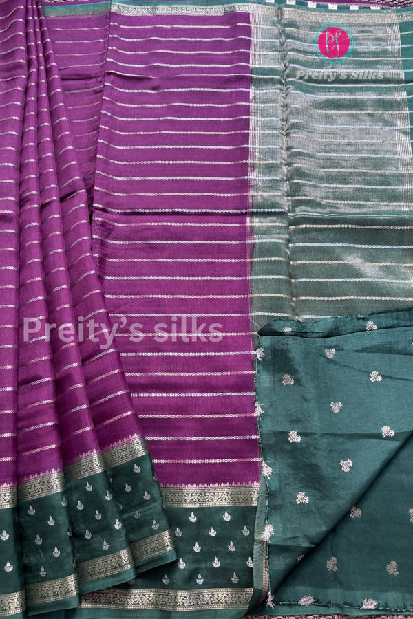 Munga Crepe Silk Saree-PA02705