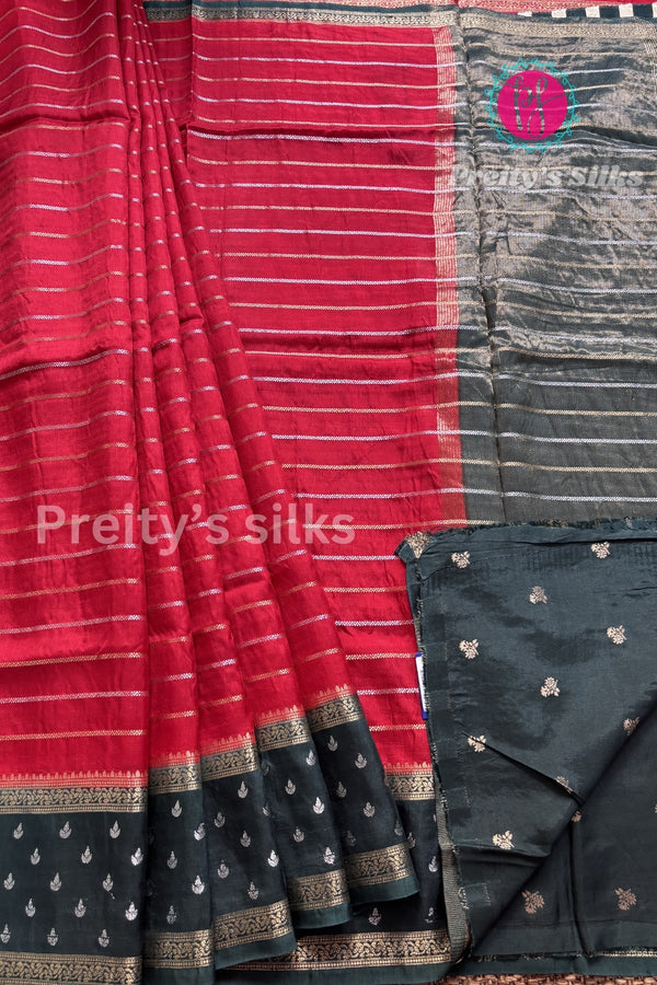 Munga Crepe Silk Saree-PA02705