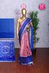 Semi Ikkat Pochampally Silk Saree-PA03525