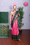 Semi Ikkat Pochampally Silk Saree-PA03525