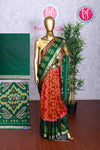 Semi Ikkat Pochampally Silk Saree-PA03525