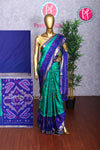 Semi Ikkat Pochampally Silk Saree-PA03525