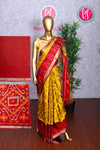 Semi Ikkat Pochampally Silk Saree-PA03525