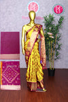 Semi Ikkat Pochampally silk saree-PA03525