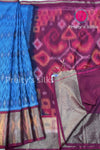 Semi Ikkat Pochampally Silk saree-PA03525