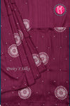 Semi Tussar Silk Saree with Embroidery work- PF71757(some design has contrast blouse )