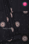 Semi Tussar Silk Saree with Embroidery work- PF71757(some design has contrast blouse )
