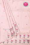 Semi Tussar Silk Saree with Embroidery work- PF71757