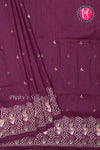Semi Tussar Silk Saree with Embroidery work- PF71757