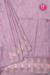 Semi Tussar Silk Saree with Embroidery work- PF71757