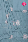 Semi Tussar Silk Saree with Embroidery work- PF71757(some design has contrast blouse )