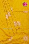 Semi Tussar Silk Saree with Embroidery work- PF71757(some design has contrast blouse )