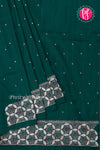 Semi Tussar Silk Saree with Embroidery work-PF71757