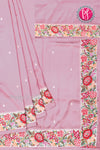 Semi Silk With Cross Stitchwork-PA05021