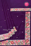 Semi Silk With Cross Stitchwork-PA05021
