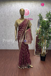 Semi Georgette Silk Saree-PA05573