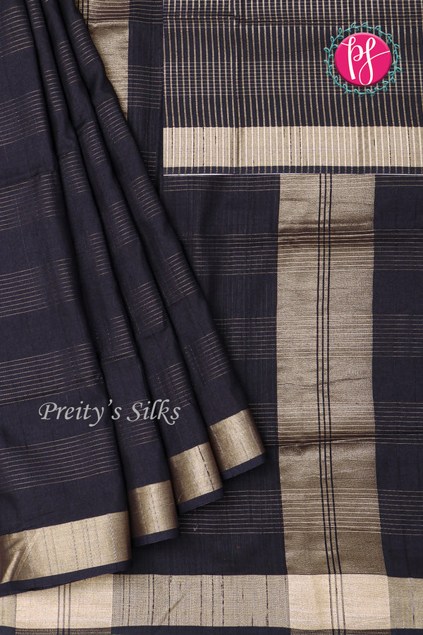 Soft Raw Silk Saree - Horizontal Texture-PA06266