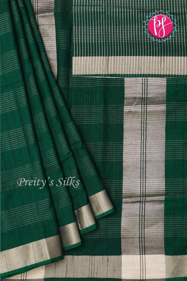Soft Raw Silk Saree - Horizontal Texture-PA06266