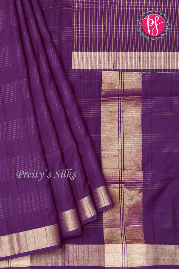 Soft Raw Silk Saree - Horizontal Texture-PA06266
