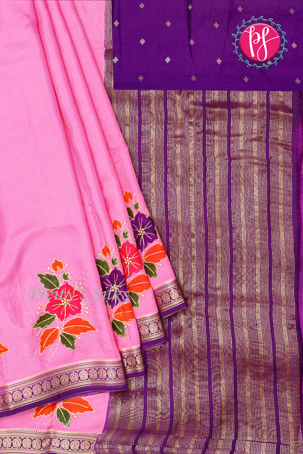 Semi Mysore crepe Silk Saree-PA06725