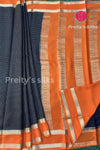 Pure Mysore Crepe Silk Saree With Bentex Border-PA10588