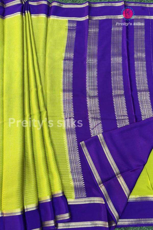 Pure Mysore Crepe Silk Saree With Bentex Border-PA10588
