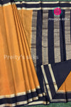 Pure Mysore Crepe Silk Saree With Bentex Border-PA10588