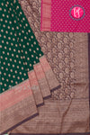 Semi Banarasi Georgette Silk Saree-Dual Border-PA11407