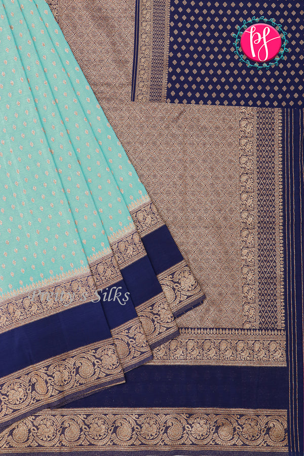 Semi Banarasi Georgette Silk Saree-Bentex Design-PA11407