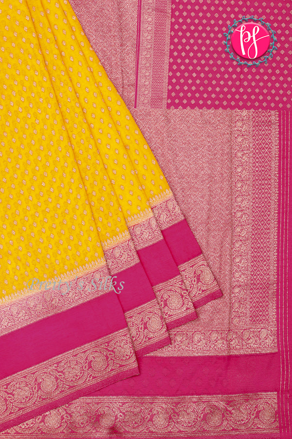 Semi Banarasi Georgette Silk Saree-Bentex Design-PA11407