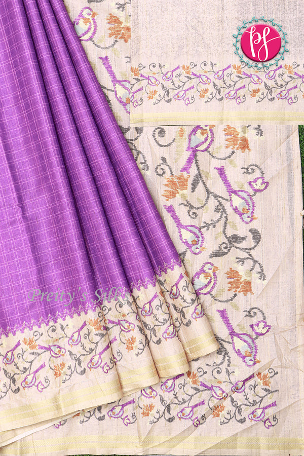 Semi Tussar Silk Saree-PA18161