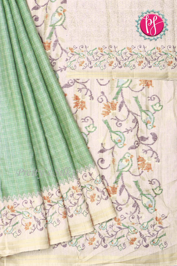 Semi Tussar Silk Saree-PA18161