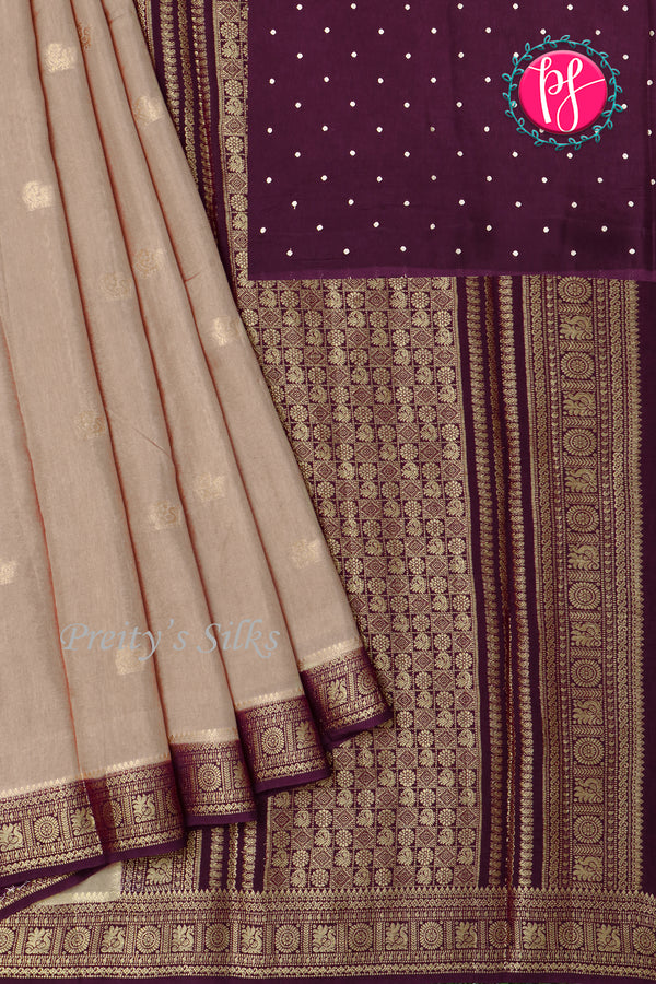 Semi Tussar Dhupion Silk Saree-PA20435