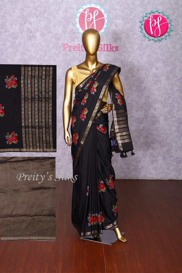 Semi Tussar Silk Saree-PA20435