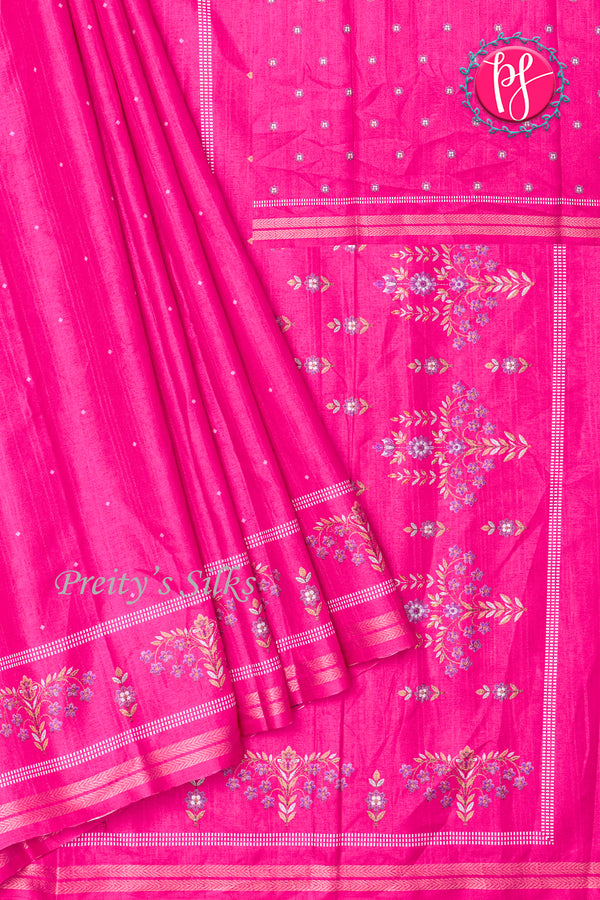 Semi Tussar Silk Saree-PA21223