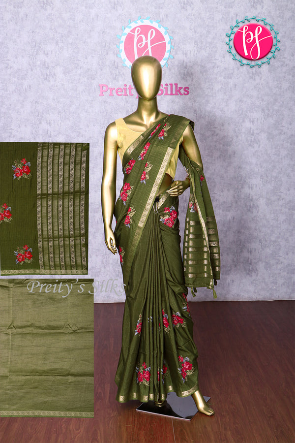 Semi Tussar Silk Saree-PA20435