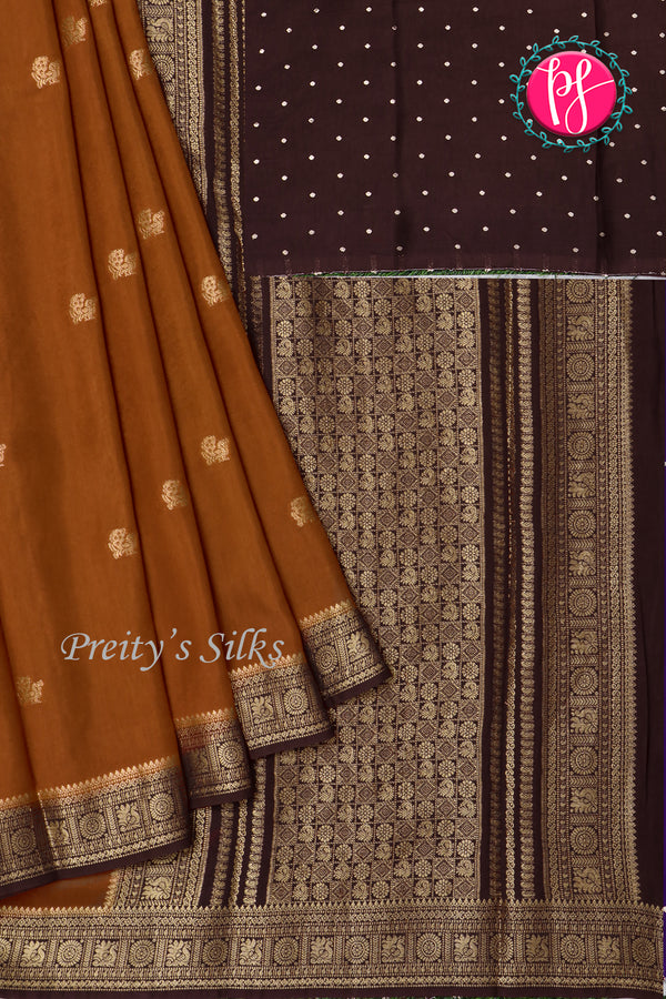 Semi Tussar Dhupion Silk Saree-PA20435